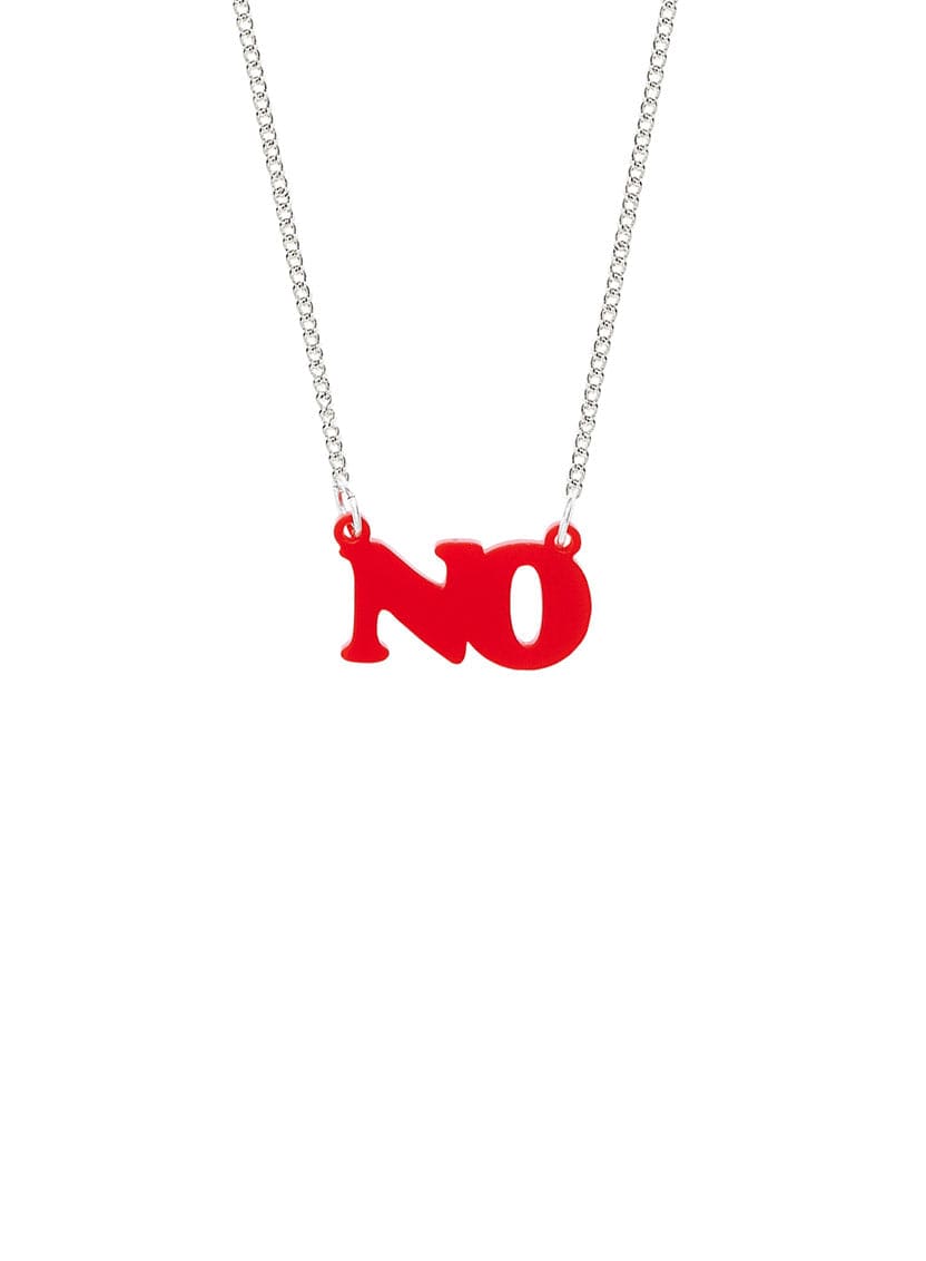 Tatty Devine No Necklace - Recycled Red