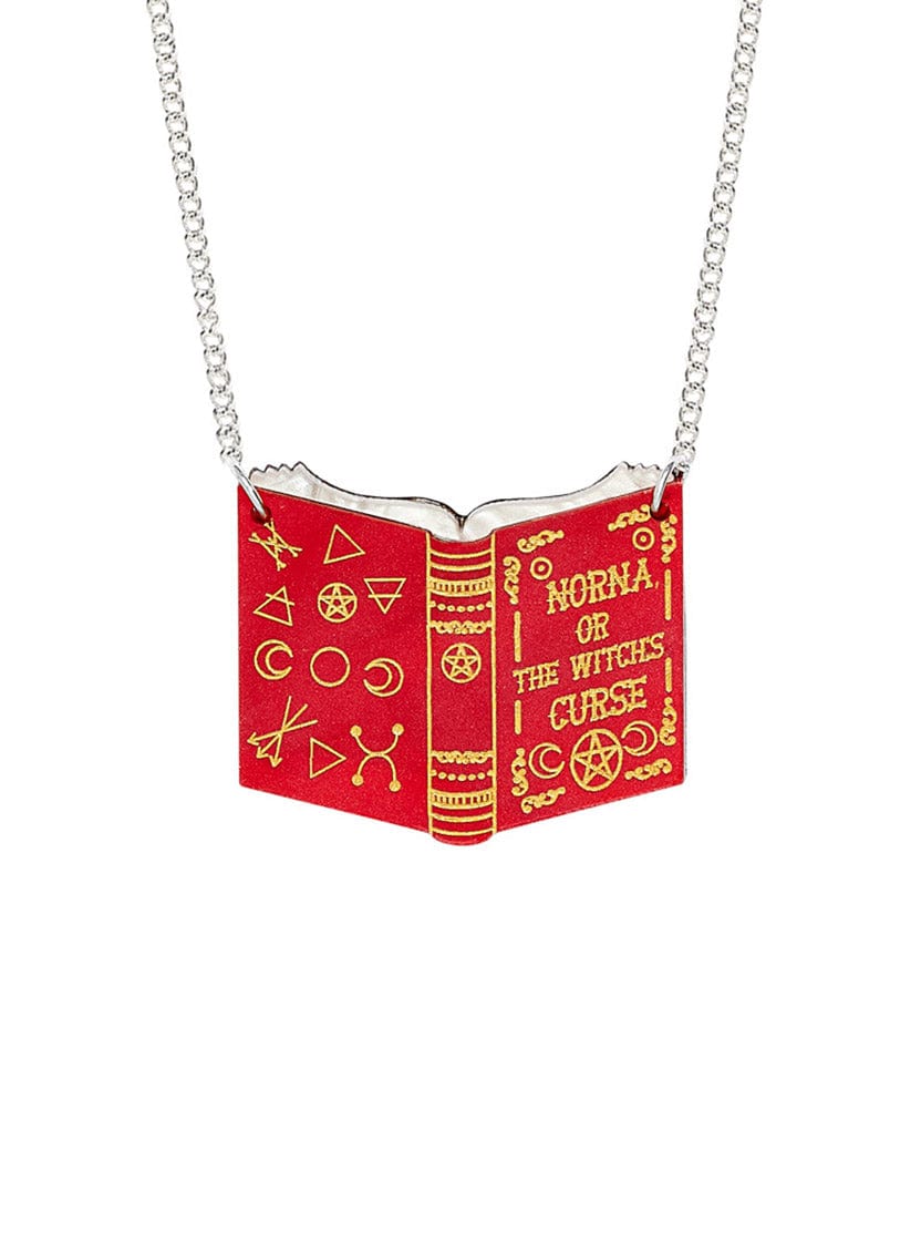 Tatty Devine Norna, or the Witch's Curse Book Necklace