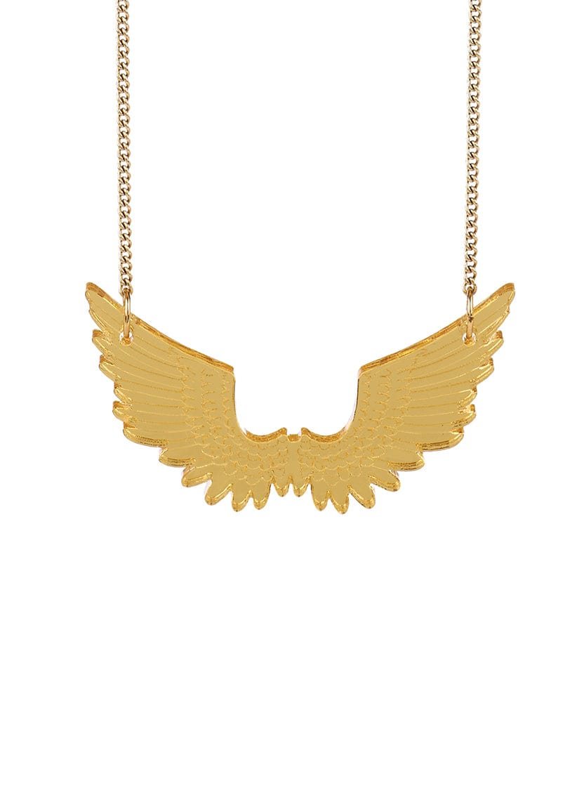 Tatty Devine Pegasus Mini Necklace - Gold