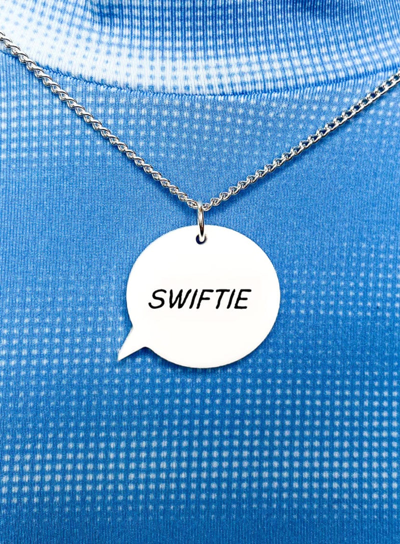 Tatty Devine Personalised Swiftie Speech Bubble Necklace