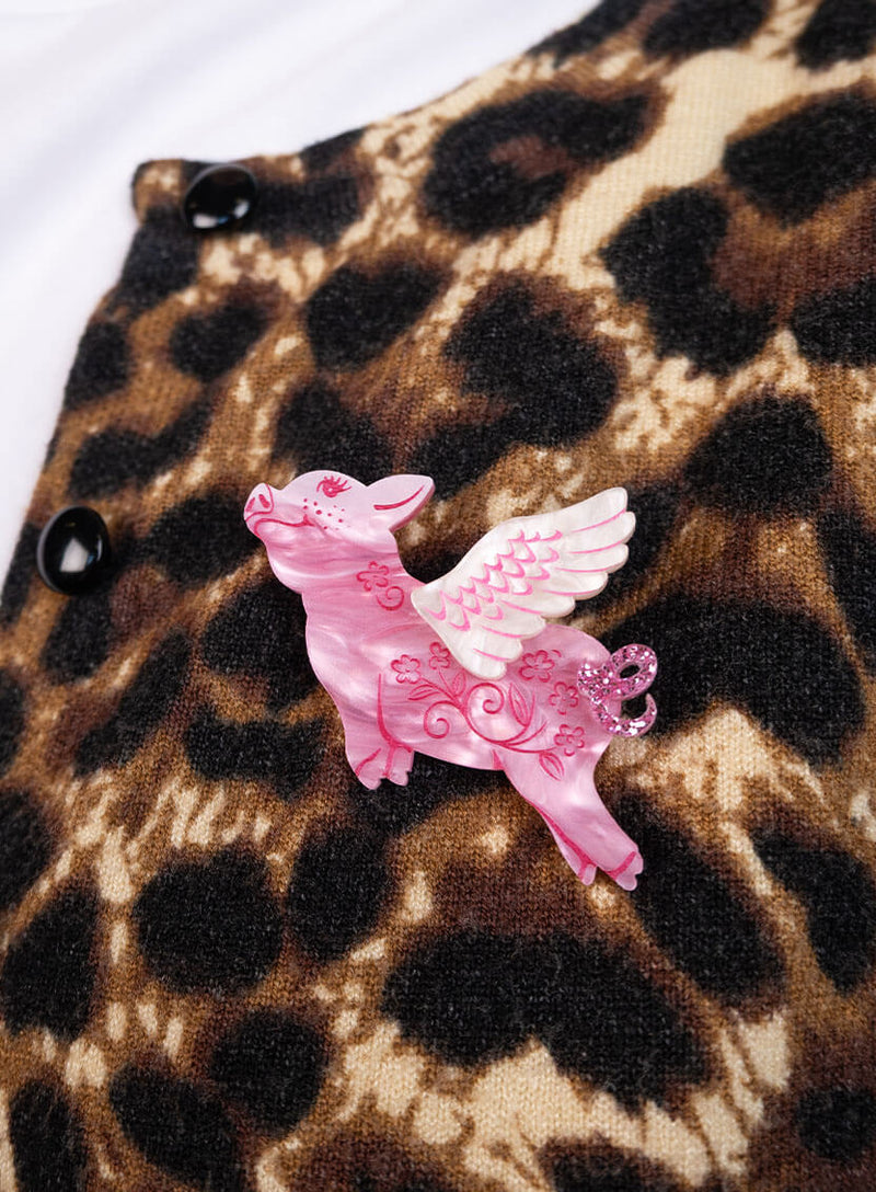 Pigs Might Fly Brooch