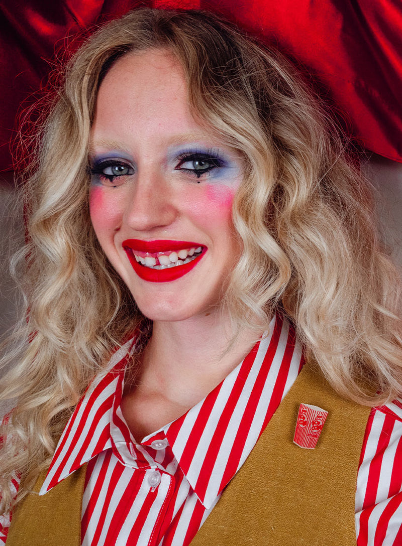 Retro Popcorn Brooch by Tatty Devine