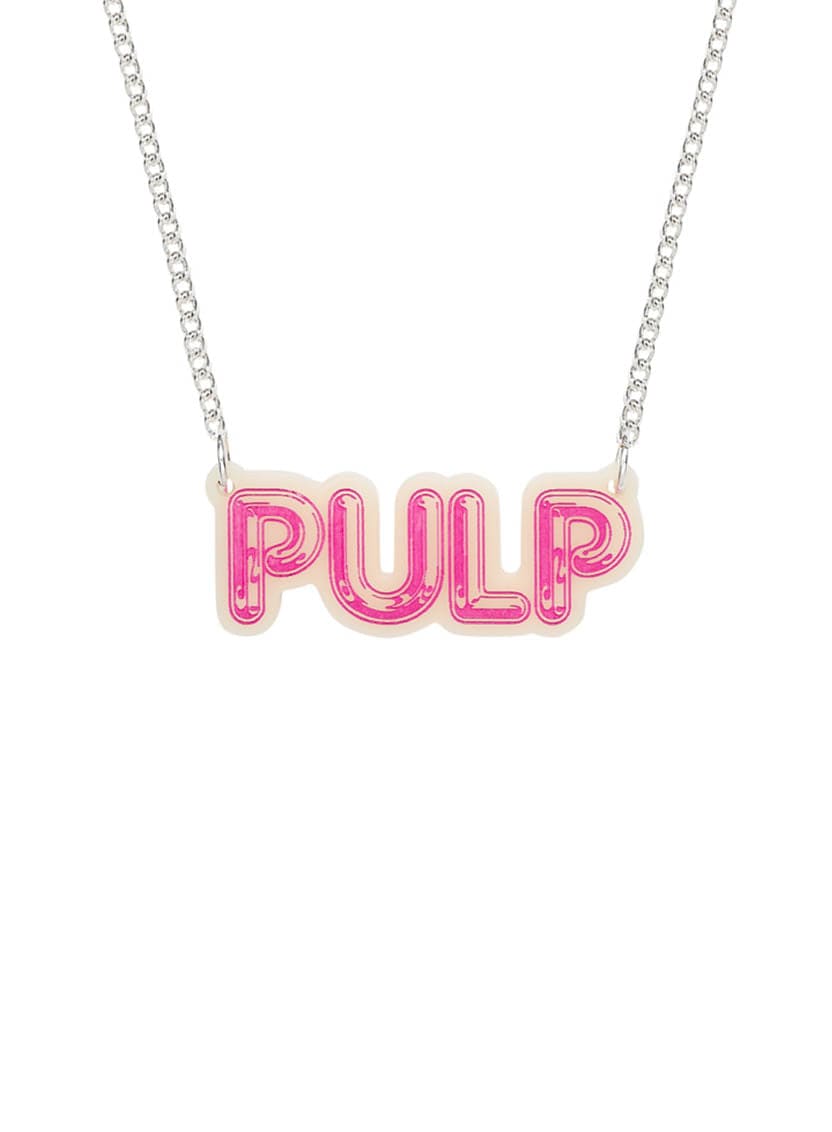 Tatty Devine x Pulp Pulp Necklace - Pink