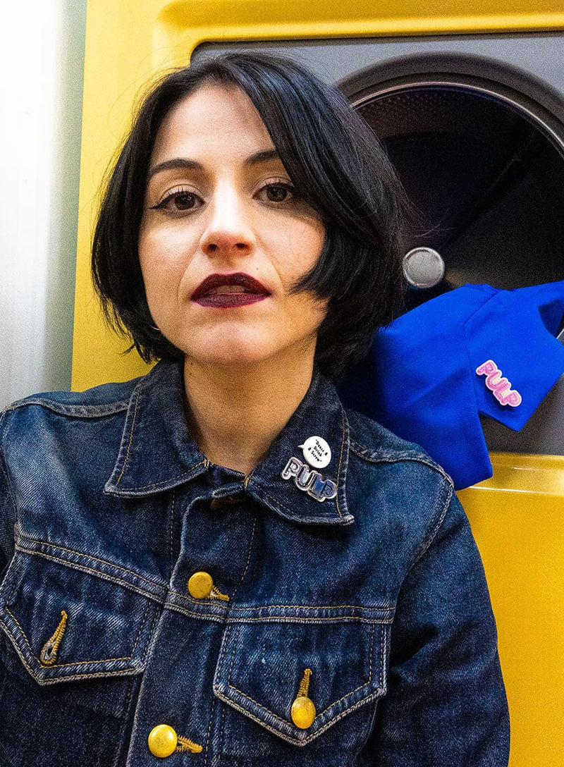 Tatty Devine x Pulp Pulp Speech Bubble Brooch - Hey You