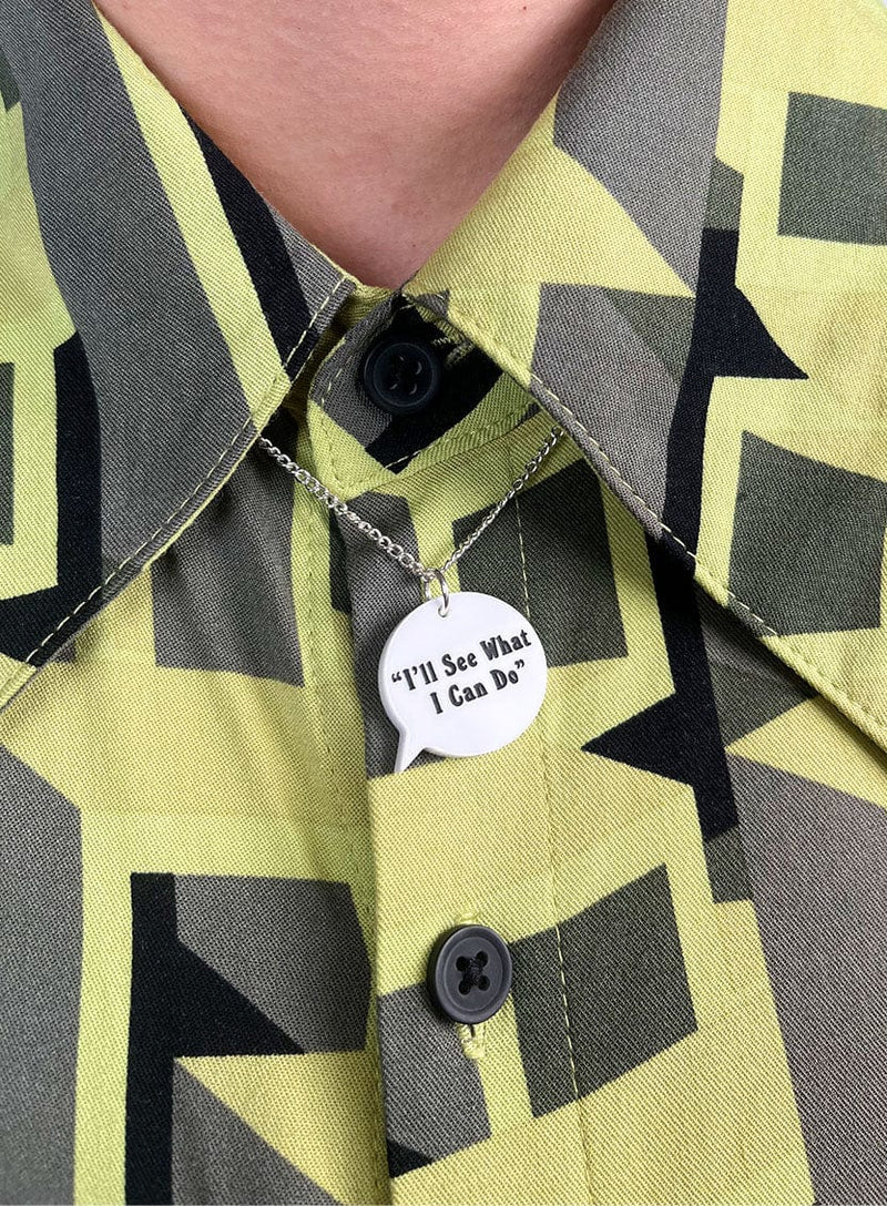 Tatty Devine x Pulp Pulp Speech Bubble Necklace - I'll See What I Can Do