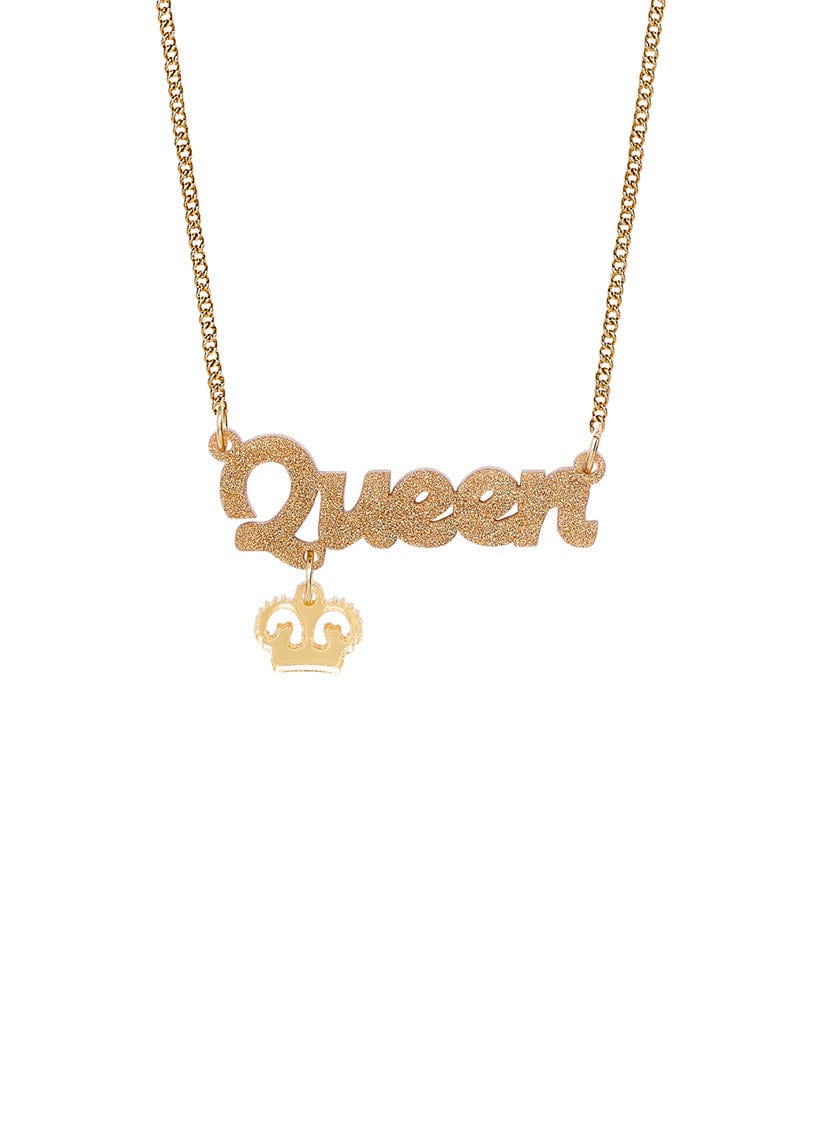 Tatty Devine Queen Necklace - Gold Dust