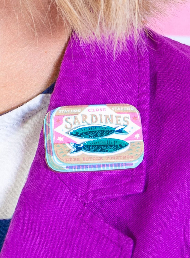 Sardine Tin Brooch The Printed Peanut