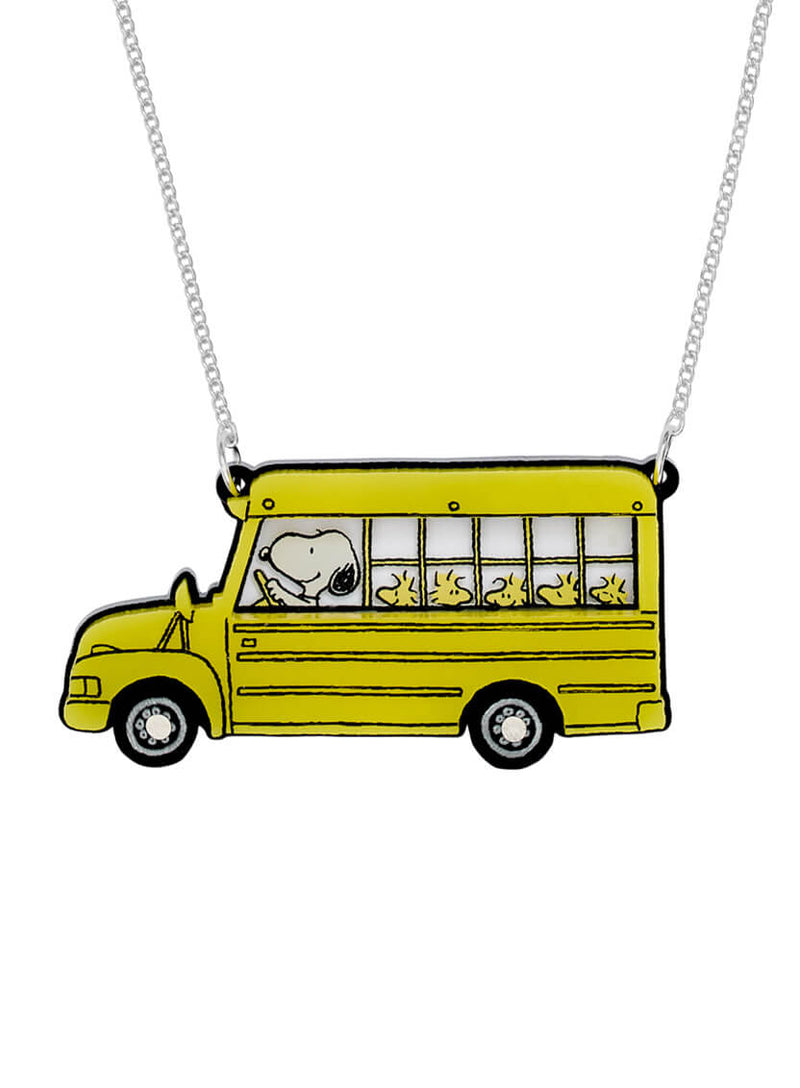 Snoopy and Woodstock Bus Necklace