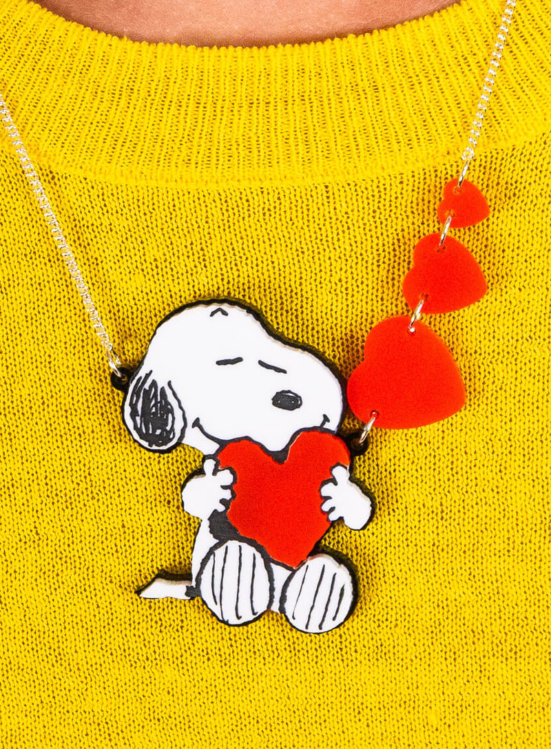 Snoopy Love Heart Necklace