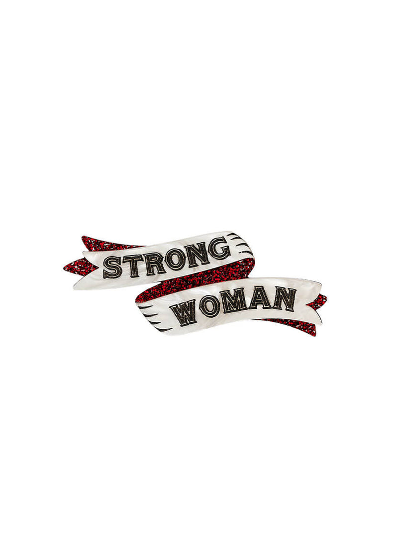Strong Woman Brooch by Tatty Devine