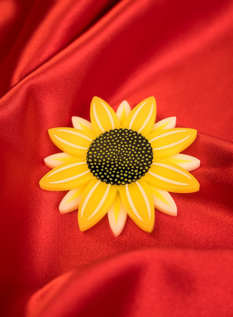 Tatty Devine x Royal Pavilion Sunflower Rays Brooch