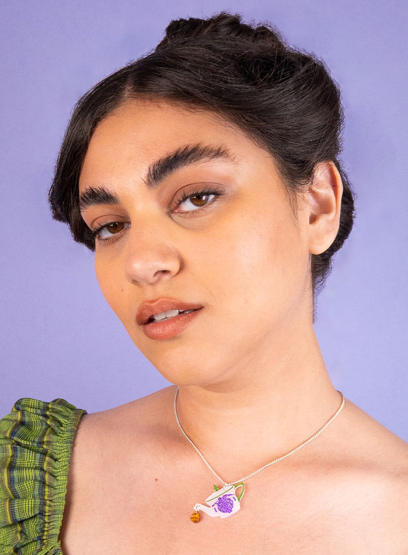 Suffragette Teapot Necklace