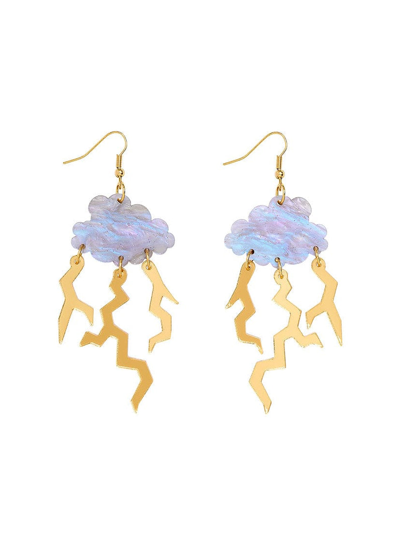 Thunderstorm Cloud & Lightning Bolt Earrings