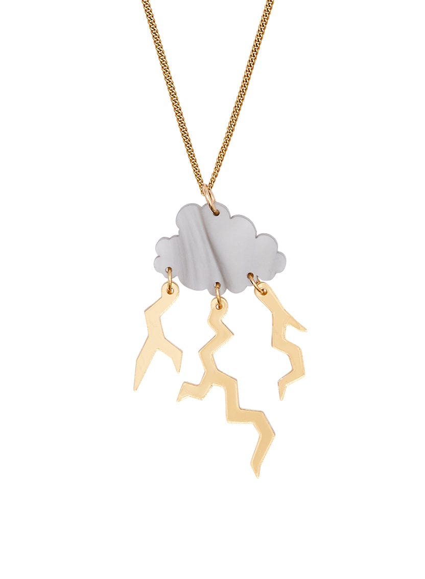 Tatty Devine Thunderstorm Cloud Necklace