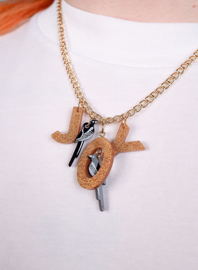 Two for Joy Magpie Bird Necklace