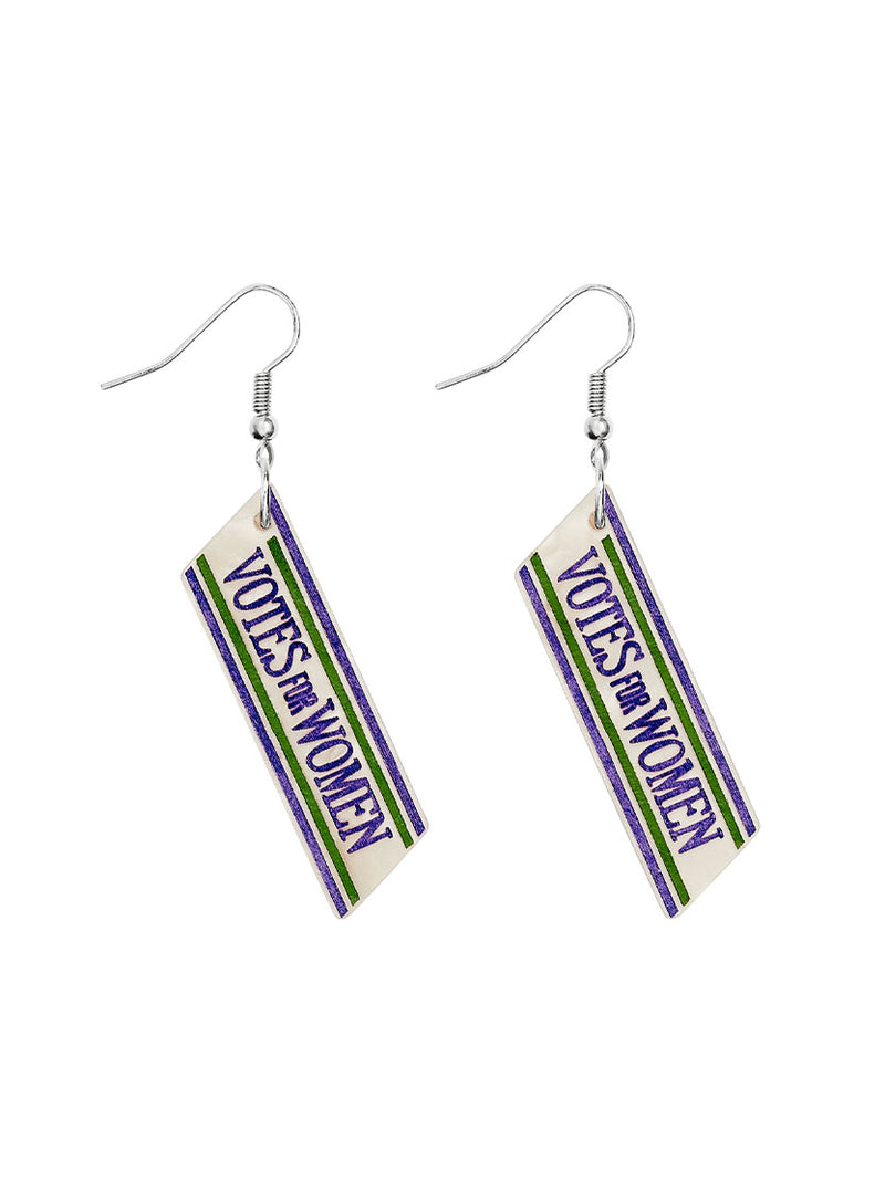 Votes For Women Sash Earrings