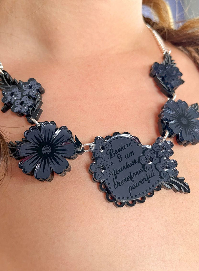 Tatty Devine Whitby Jet Cameo Link Necklace