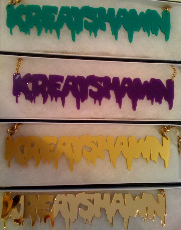 Kreayshawn gets a bloody name necklace