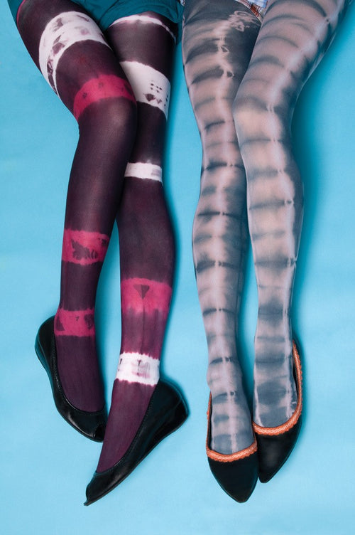 How to tie dye your tights