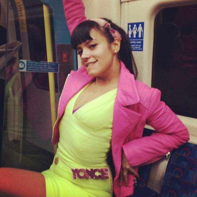 Spotted! Lily Allen in Beyoncé Name Necklace