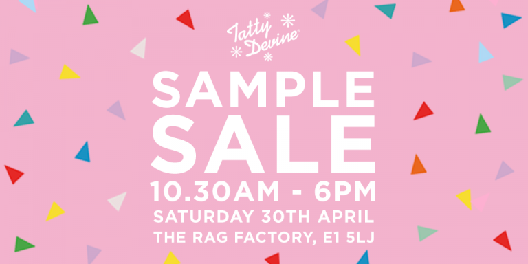 OUR SAMPLE SALE IS COMING!