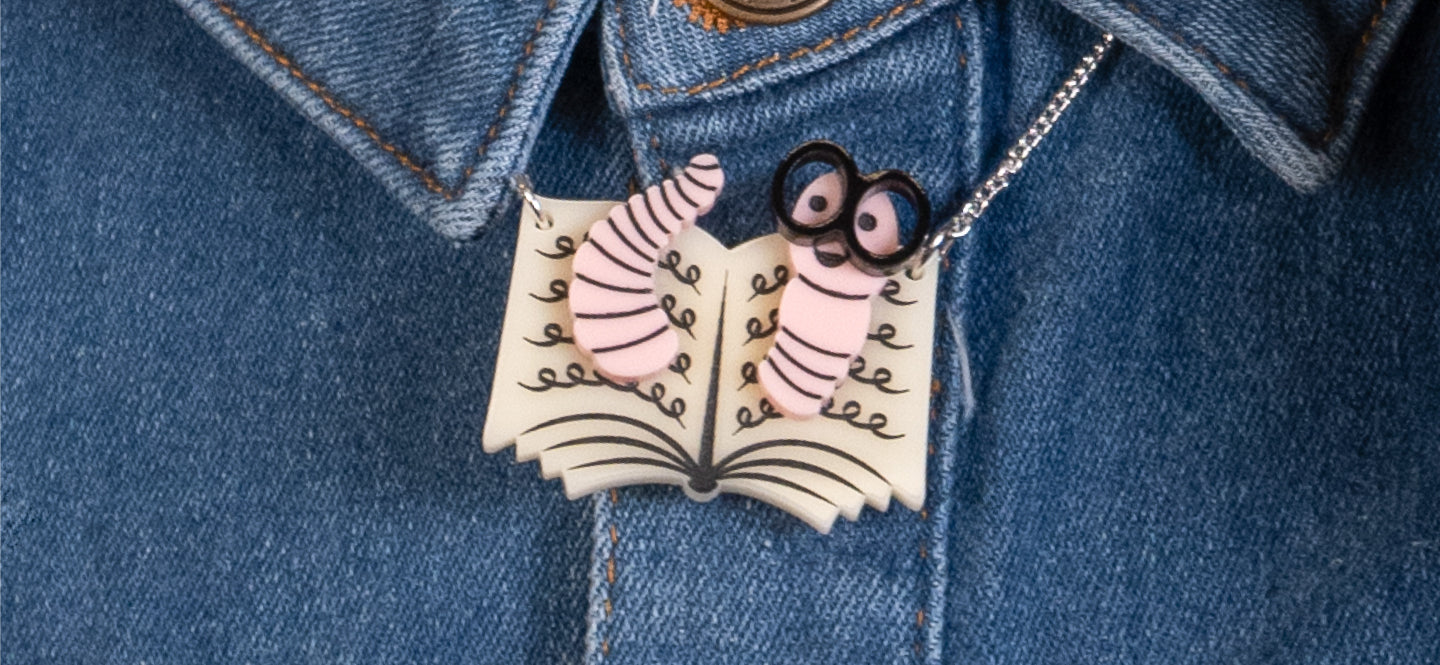 Jewellery gifts for bookworms, novelists and book lovers
