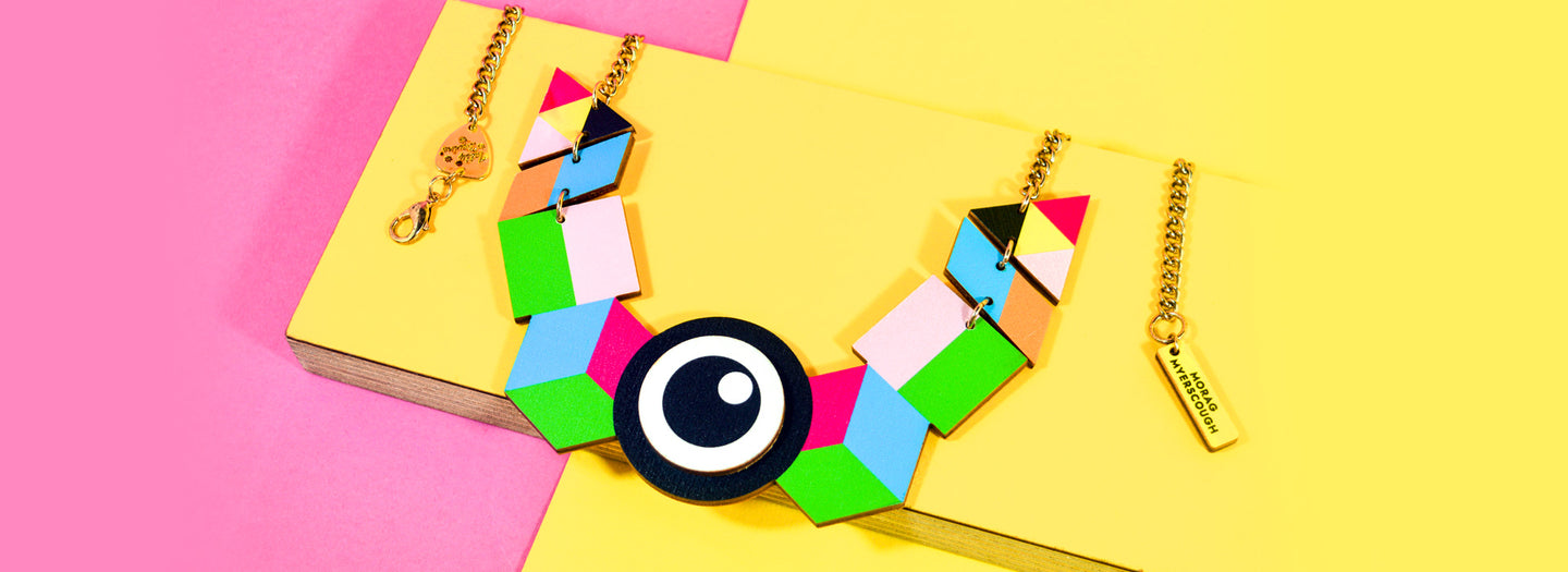 colourful acrylic jewellery for rainbow chasers
