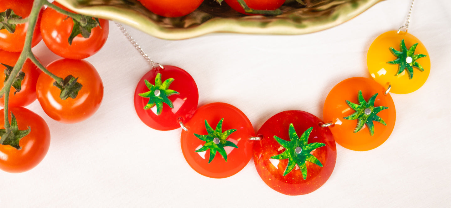 Tomato Link Necklace.