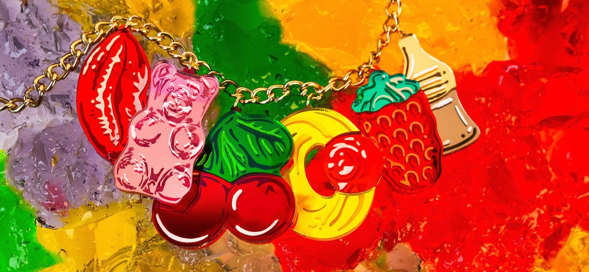 Pick and Mix Sweets Statement Necklace - Eye Candy - Tatty Devine.