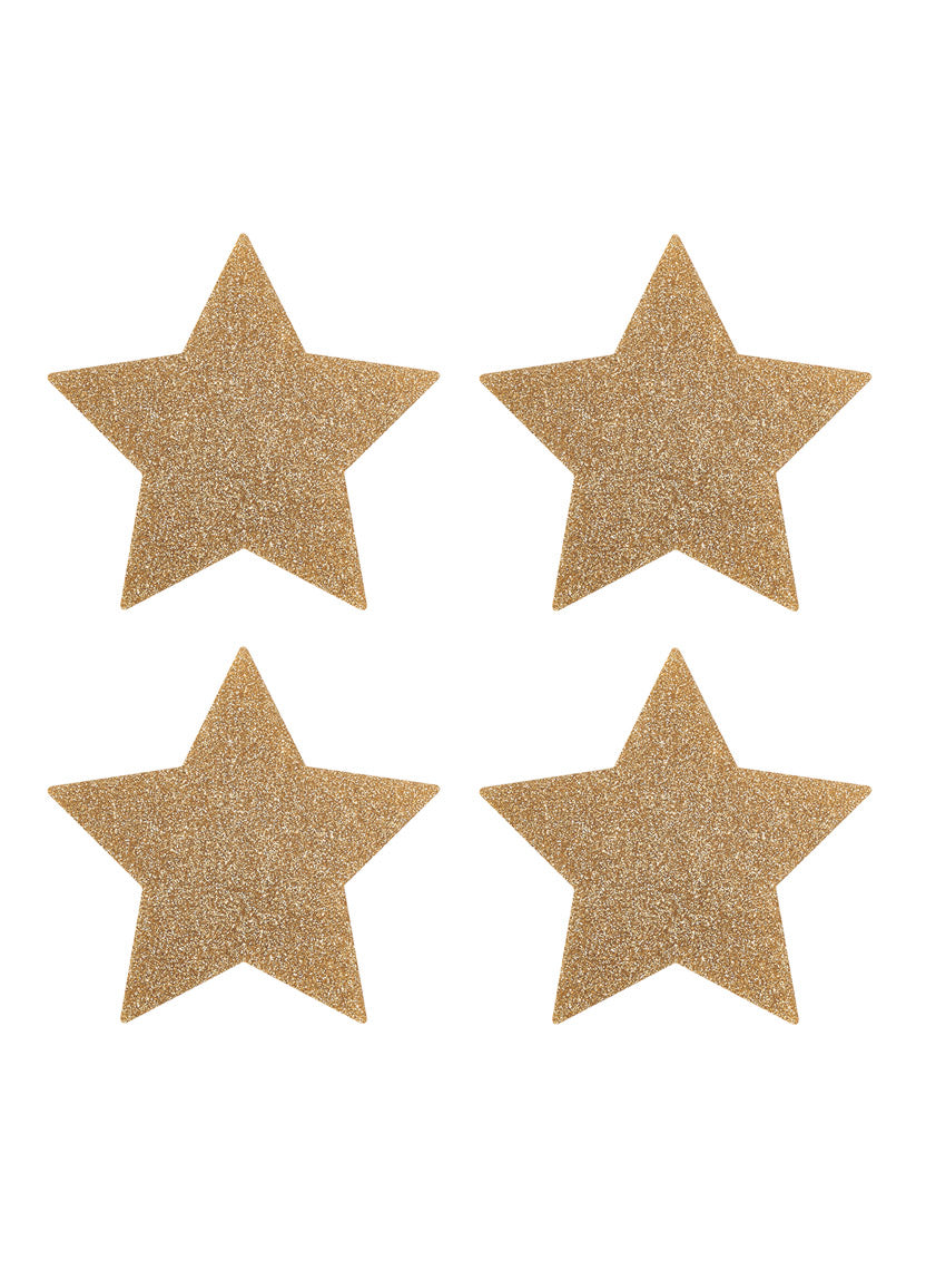 Tatty Devine Star Coaster Set of 4 - Gold Glitter