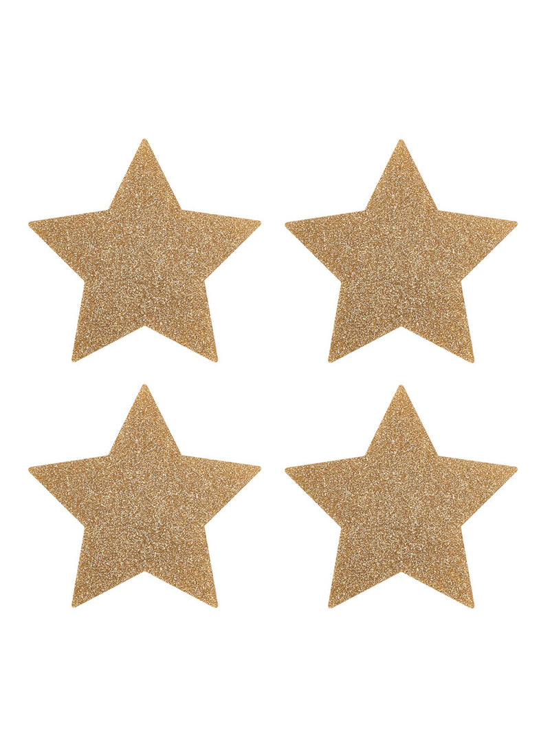 Tatty Devine Star Coaster Set of 4 - Gold Glitter