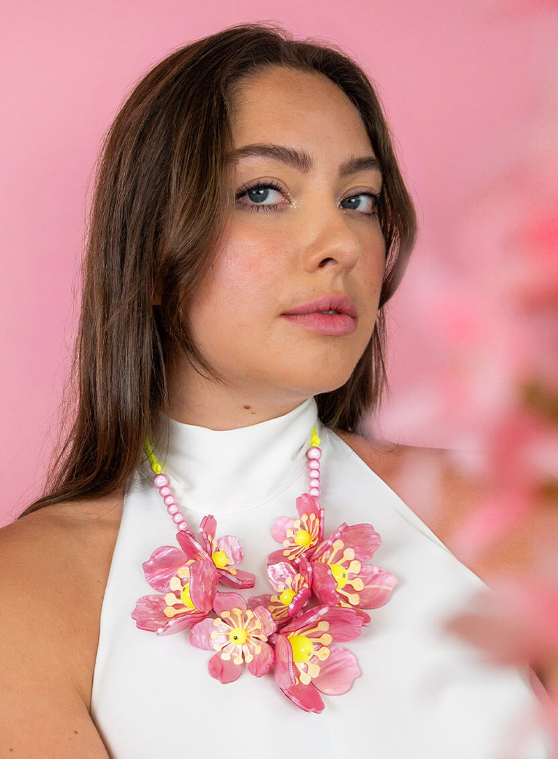 Acid Blossom Statement Necklace