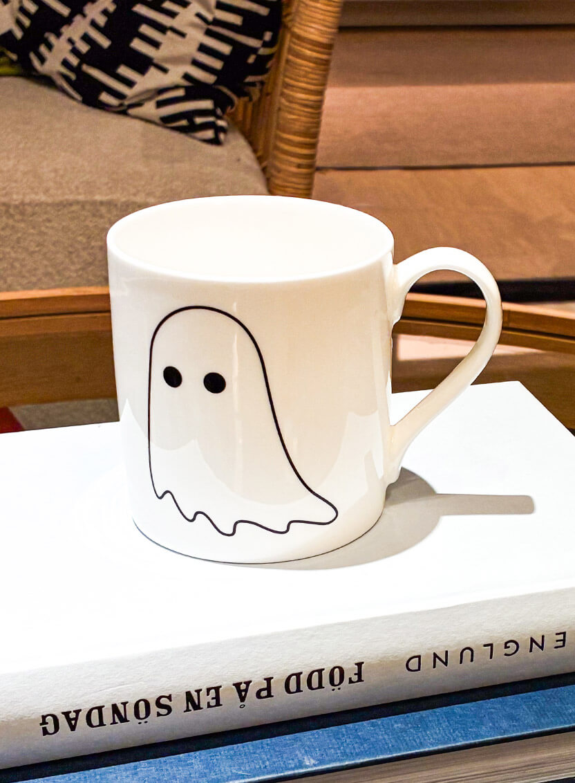 Tatty Devine Ghost Mug - White