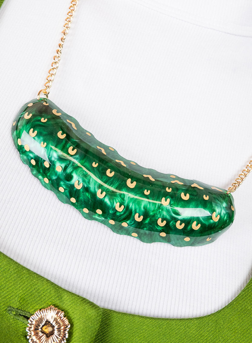 Giant Pickle Necklace