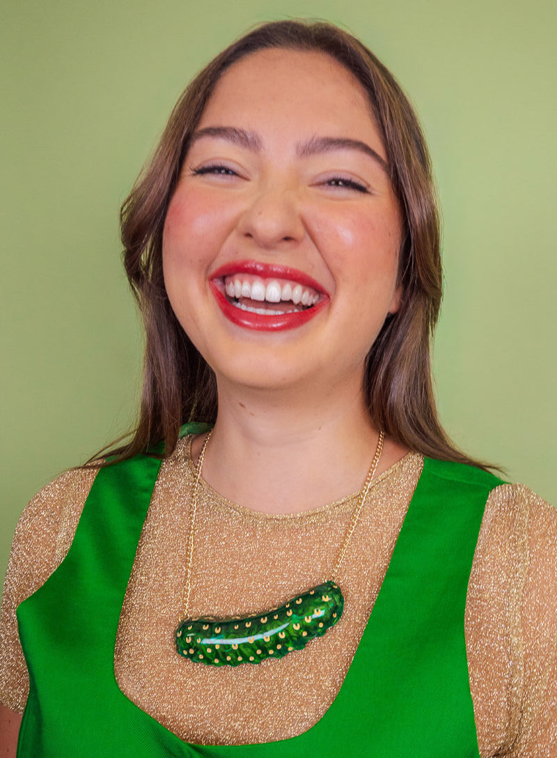 Giant Pickle Necklace