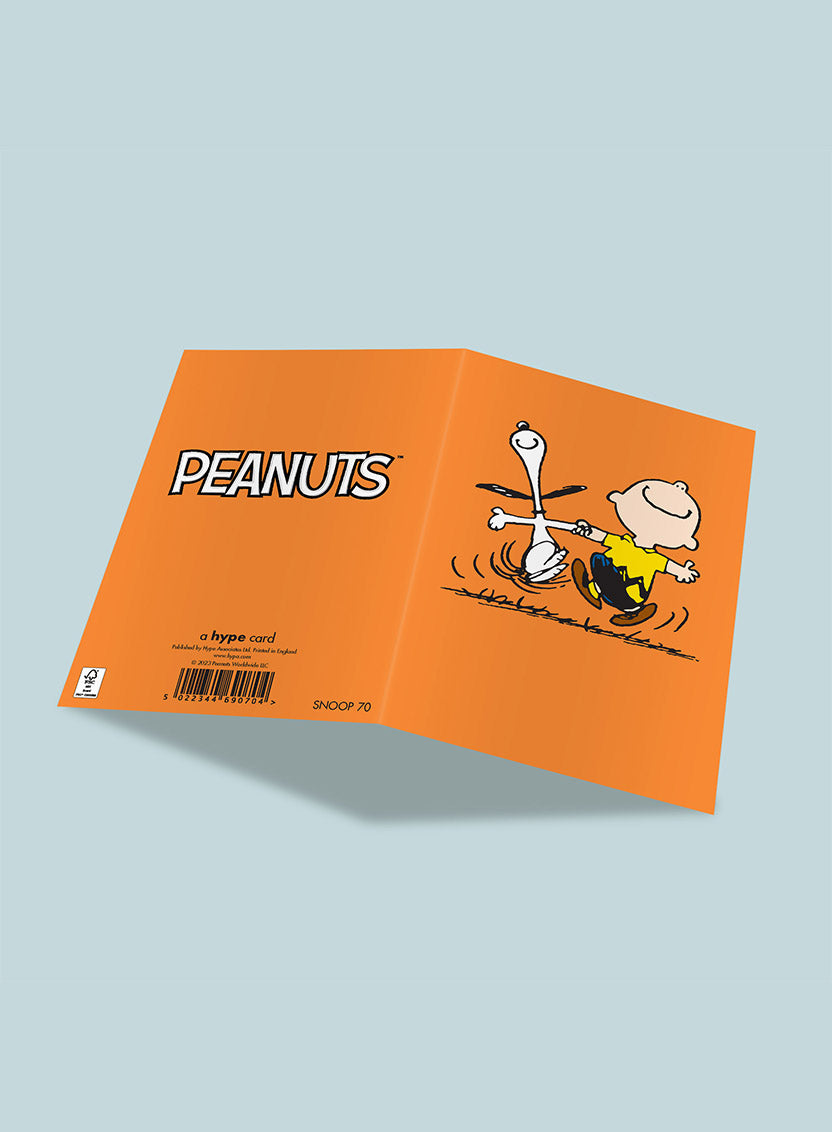 Snoopy and Charlie Brown Card