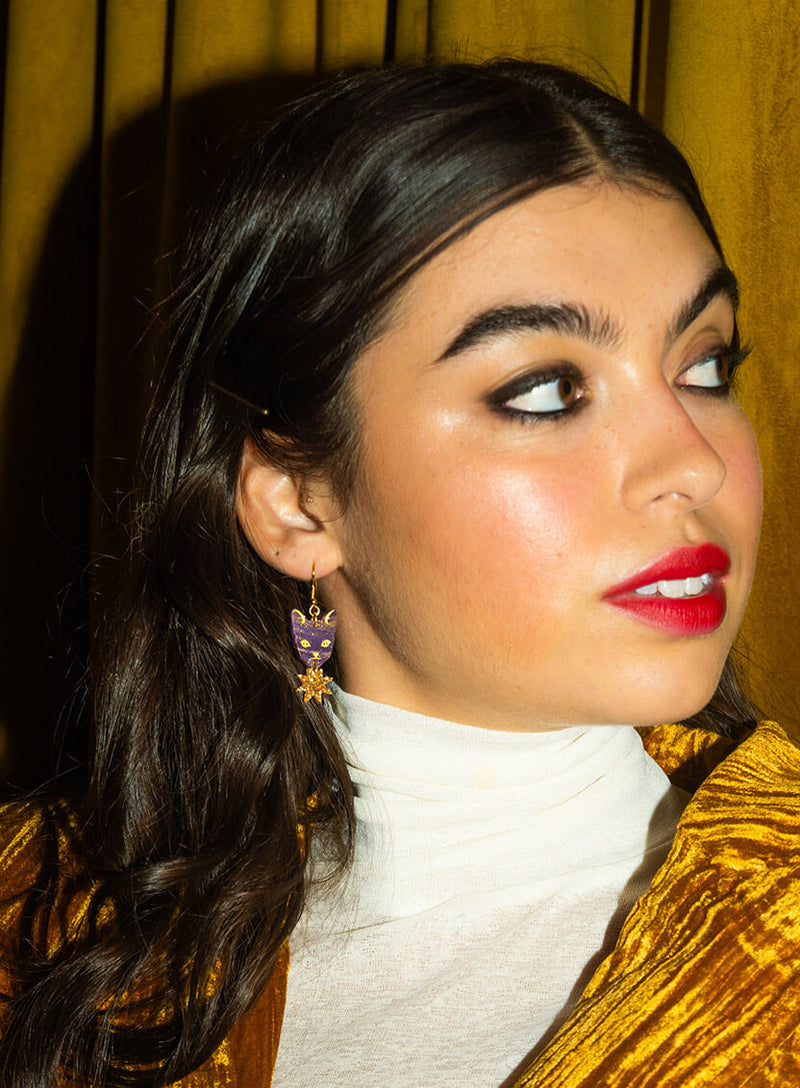 Astrologer's Cat Earrings