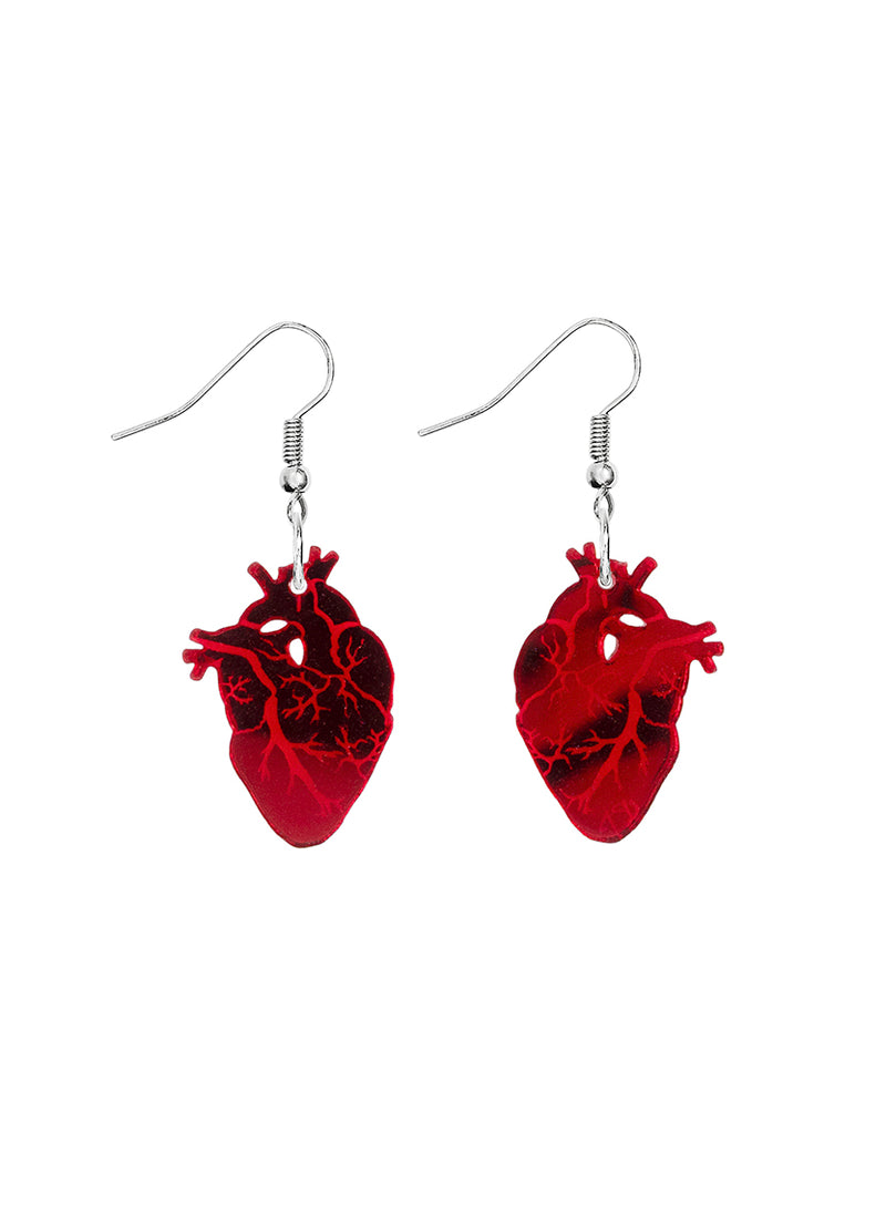 Anatomical Heart Earrings