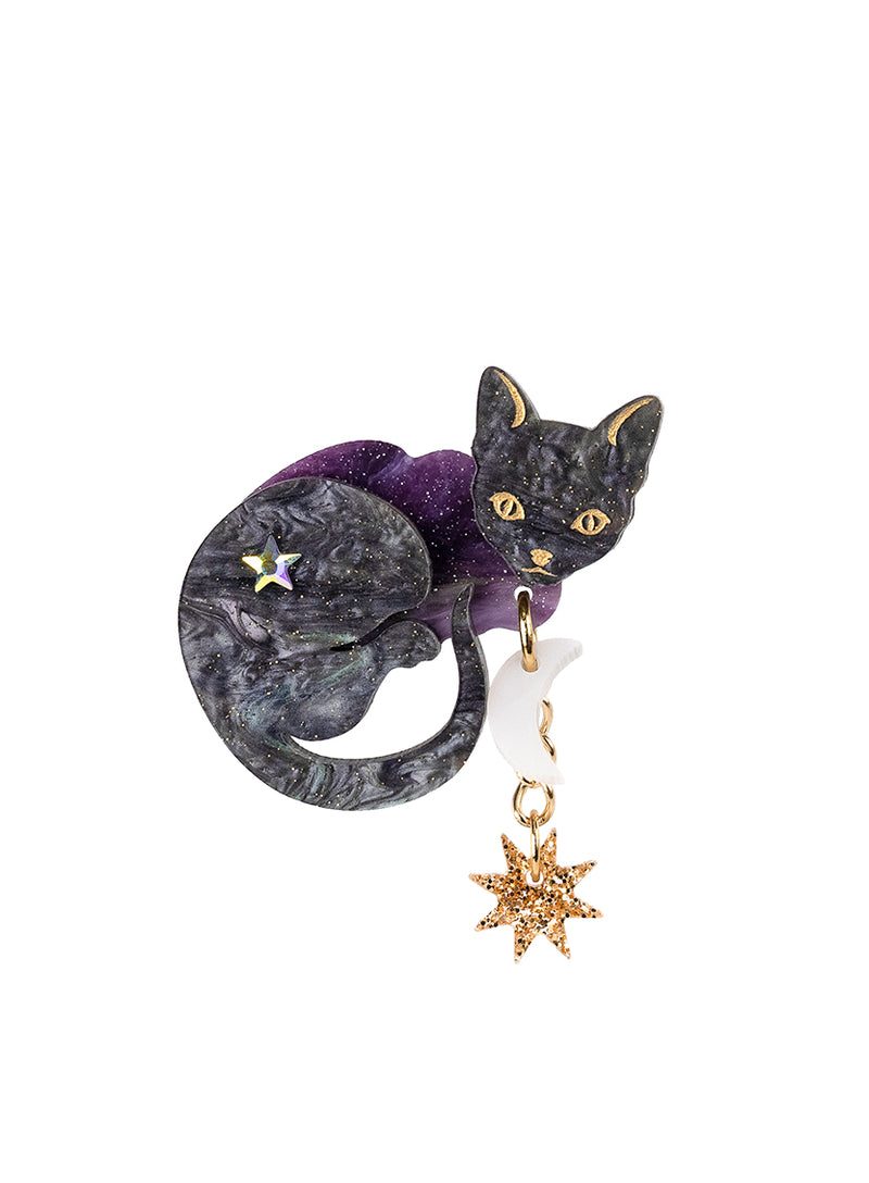 Astrologer's Cat Brooch
