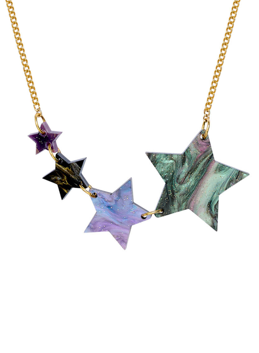 Shooting Star Neckace - Astrology Pearl