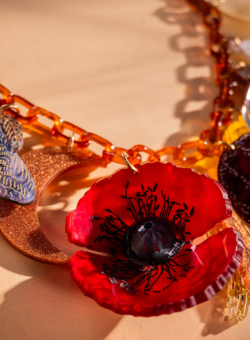 Autumn Wreath Statement Necklace