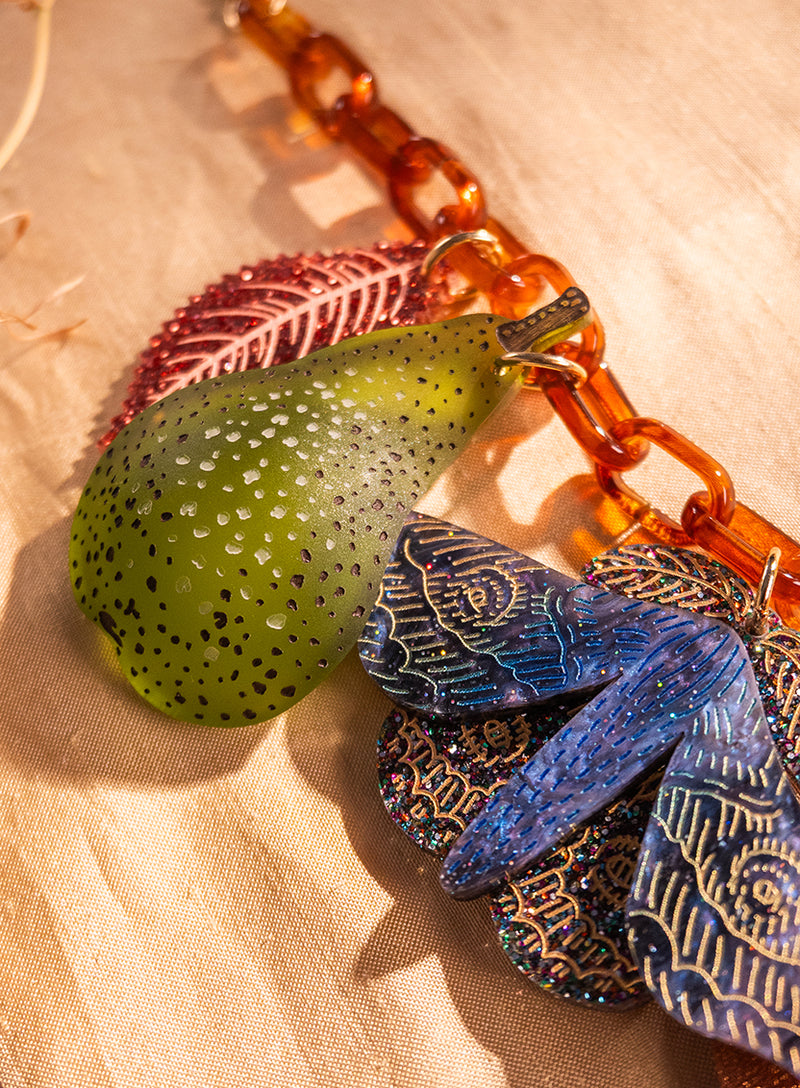 Autumn Wreath Statement Necklace
