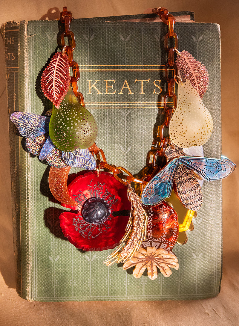 Autumn Wreath Statement Necklace