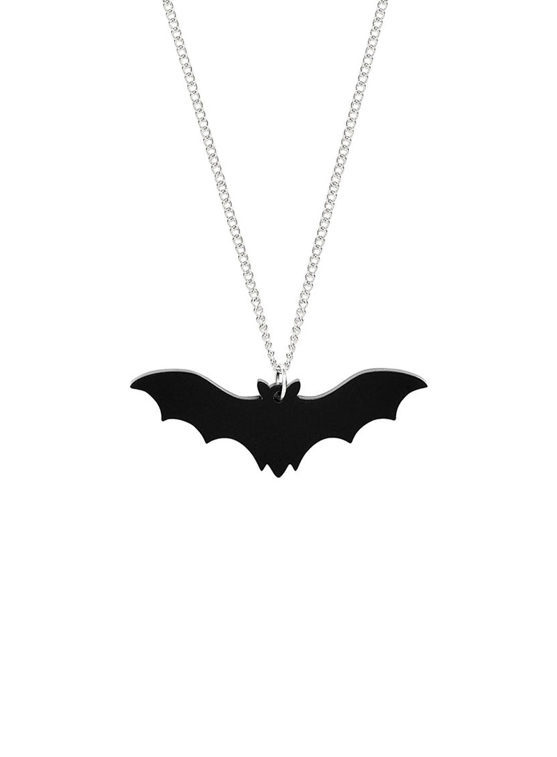 Bat Pendant - Recycled Black