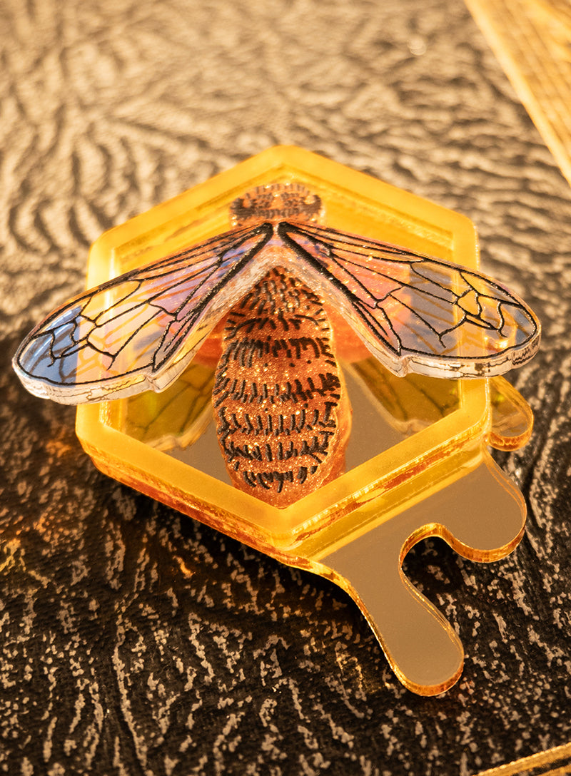 Glistening Bee Brooch