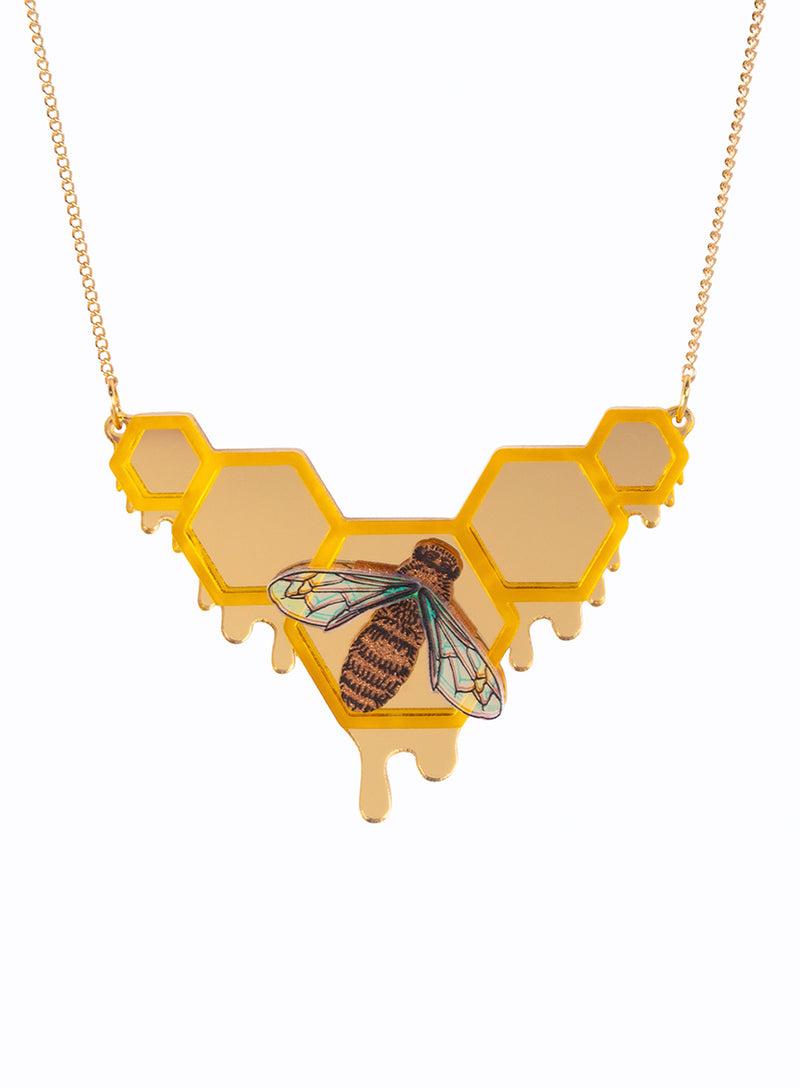 Glistening Honeycomb Necklace