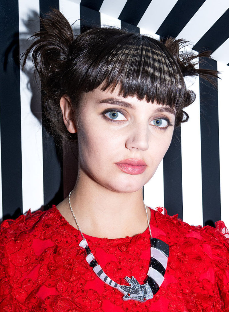 Beetlejuice Sandworm Necklace