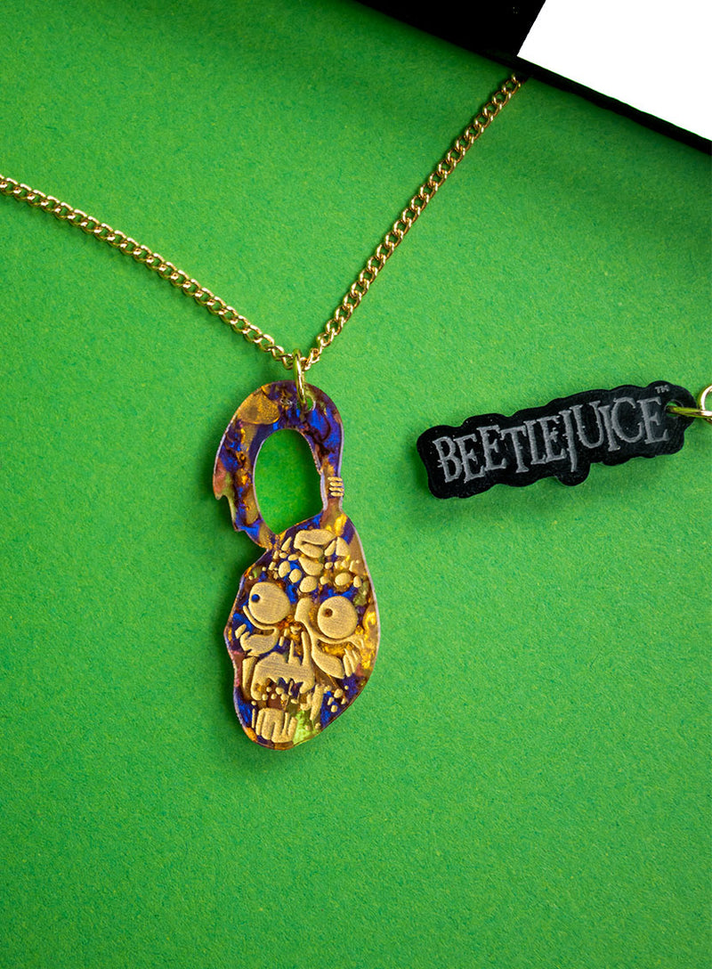 Beetlejuice Shrunken Head Pendant