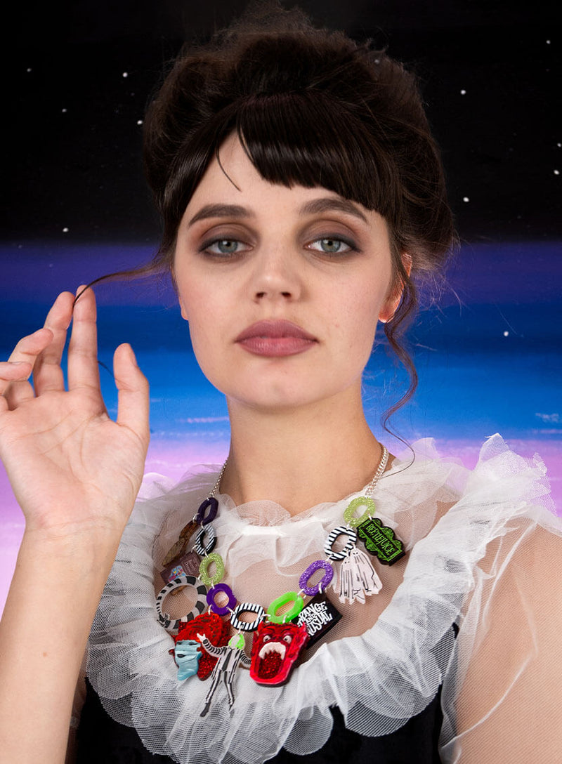 Beetlejuice Charm Statement Necklace