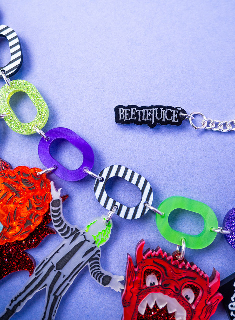 Beetlejuice Charm Statement Necklace